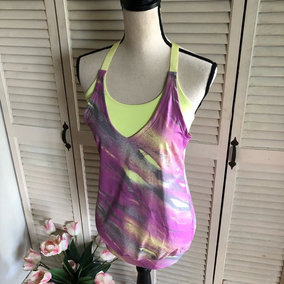 Oakley Purple Printed Energy Training Tank Top XS - Picture 4 of 8